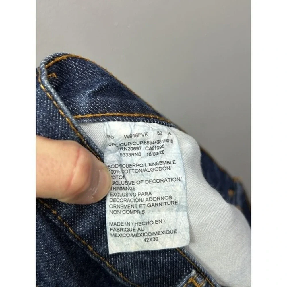 Dickies‎ Jeans Mens 42x30 Blue Denim Straight Leg Classic Workwear Heavyweight